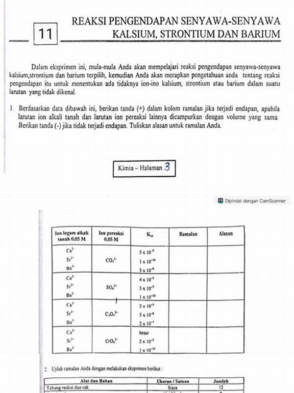 Pengendapan Senyawa